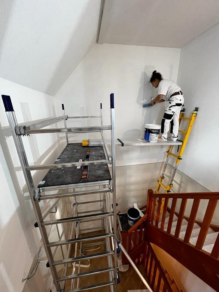 peintre Mundolsheim échafaudage travaux cage d