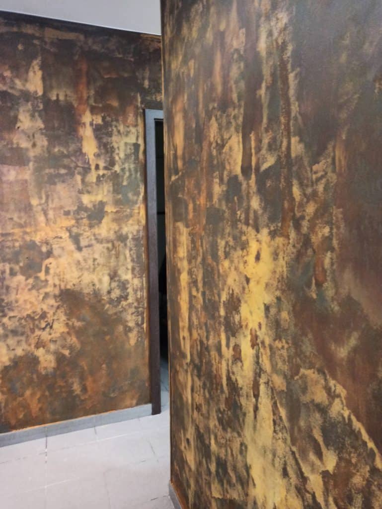 peinture à effets rouille oxidation naturelle produits naturels